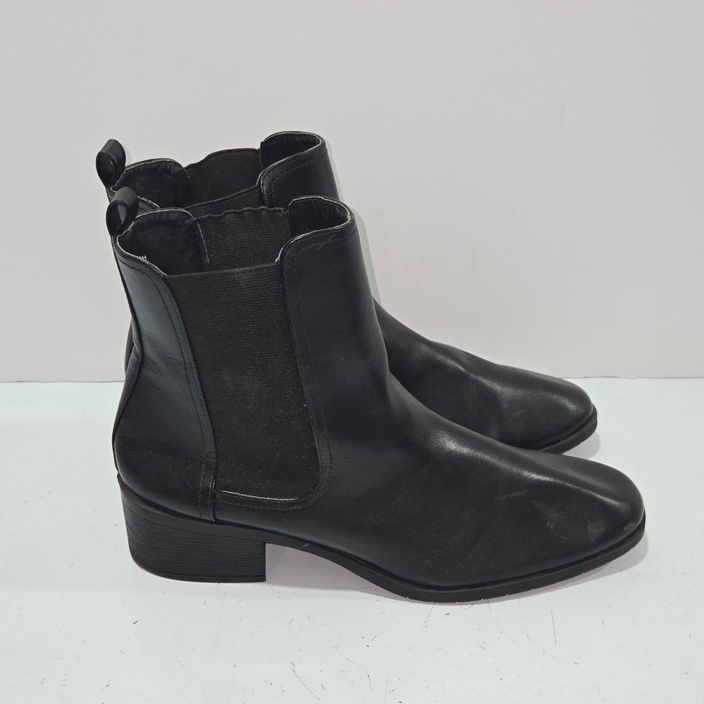 Kenneth Cole Reaction Salas Black Chelsea Boots Womens 11 Medium Ankle Boot